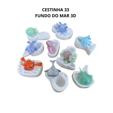 CESTINHA 33 - FUNDO DO MAR 3D
