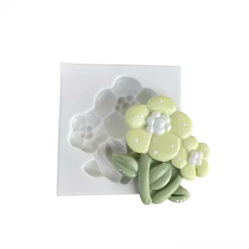 Molde de Silicone Flores do...