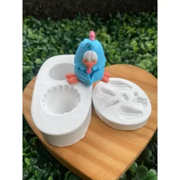 Molde de Silicone Galinha...