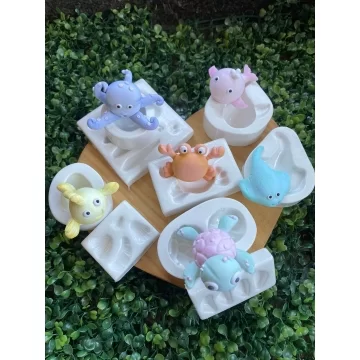 Kit Completo Fundo Mar 3D...