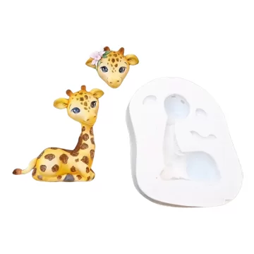 Molde de Silicone Girafa...