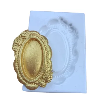 Molde de Silicone Moldura...