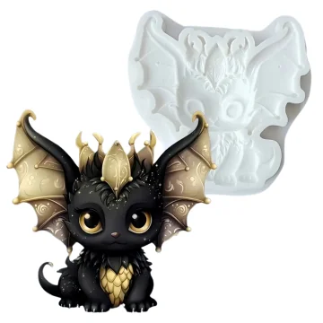 Molde de Silicone Dragão...
