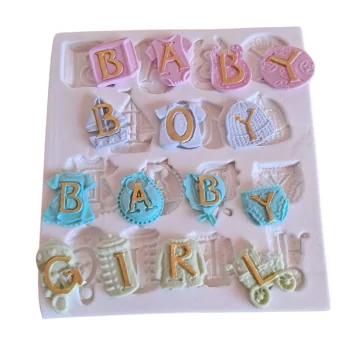 Molde de Silicone Bebê...