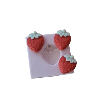 Molde de Silicone Morango...