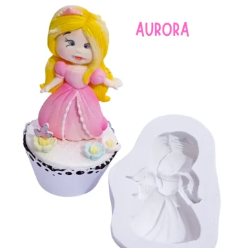 Molde de Silicone Princesa...