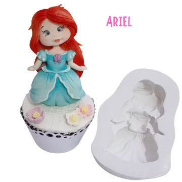 Molde de Silicone Princesa...