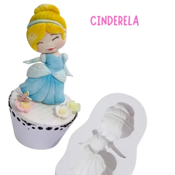 Molde de Silicone Princesa...
