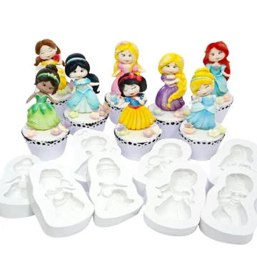 Molde de Silicone Princesas...
