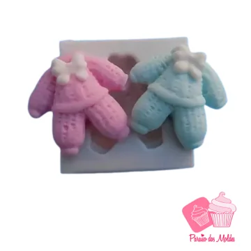 Molde de Silicone Roupinha...