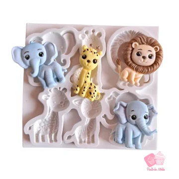 Molde de Silicone Animais...