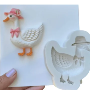 Molde de Silicone Ganso de...