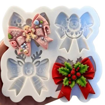 Molde de Silicone 4 Laços...