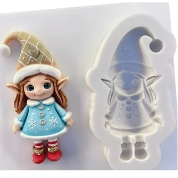 Molde de Silicone Menina...