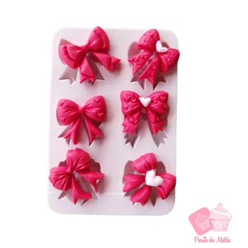 Molde de Silicone Laços...