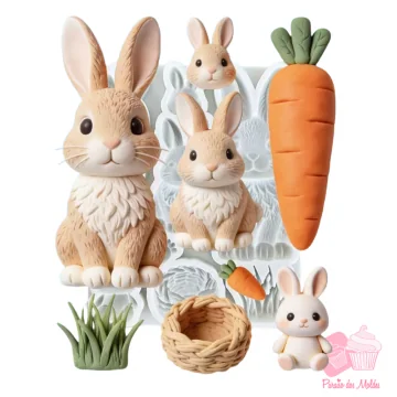 Molde de Silicone Família...