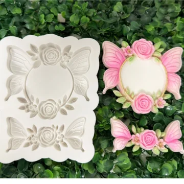 Molde de Silicone Moldura...