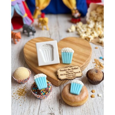 Molde de Silicone Confeitaria Biscuit Saquinho Pipoca 2204