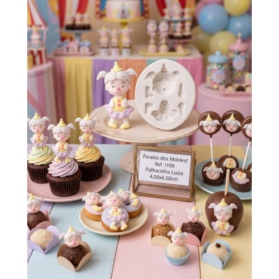 Molde de Silicone Palhacinha Luiza - 1108