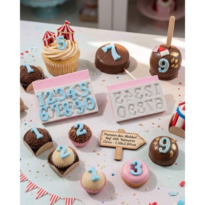 Molde de Silicone Numeros Circo - 019