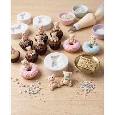 Molde de Silicone Urso Mini Teddy - 874