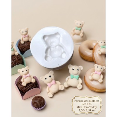 Molde de Silicone Urso Mini Teddy - 874