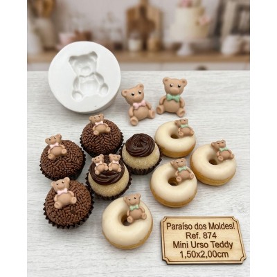 Molde de Silicone Urso Mini Teddy - 874