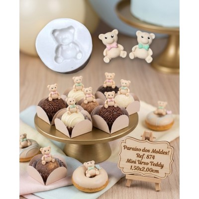 Molde de Silicone Urso Mini Teddy - 874
