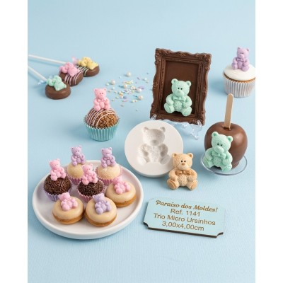 Molde de Silicone Urso De Pelucia Neni - 1141