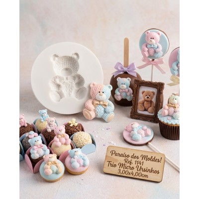 Molde de Silicone Urso De Pelucia Neni - 1141
