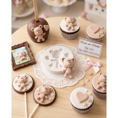 Molde de Silicone Urso Biel - 1252