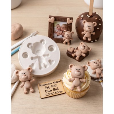 Molde de Silicone Urso Biel - 1252