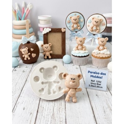 Molde de Silicone Urso Biel - 1252