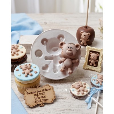 Molde de Silicone Urso Biel - 1252