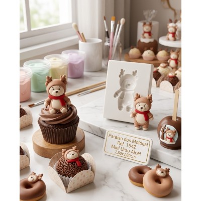Molde de Silicone Urso Alce - 1542