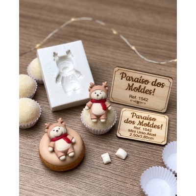 Molde de Silicone Urso Alce - 1542