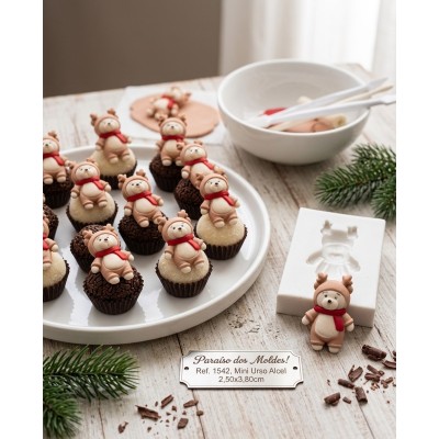 Molde de Silicone Urso Alce - 1542