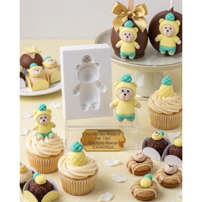 Molde de Silicone Urso Abacaxi - 1567