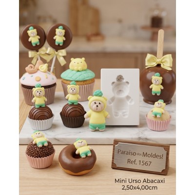 Molde de Silicone Urso Abacaxi - 1567