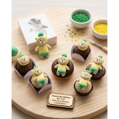 Molde de Silicone Urso Abacaxi - 1567