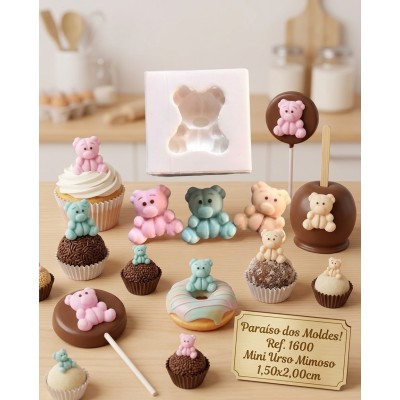 Molde de Silicone Urso Mimoso 1600