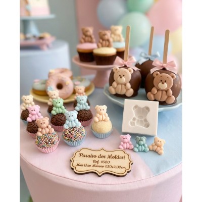 Molde de Silicone Urso Mimoso 1600