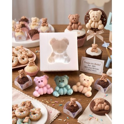 Molde de Silicone Urso Mimoso 1600