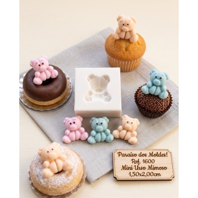 Molde de Silicone Urso Mimoso 1600