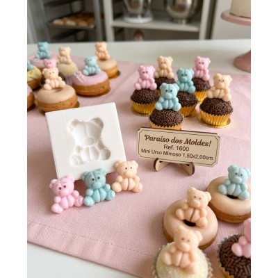 Molde de Silicone Urso Mimoso 1600