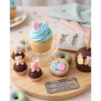 Molde de Silicone Mamadeira e Urso 1761