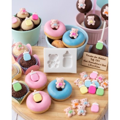 Molde de Silicone Mamadeira e Urso 1761
