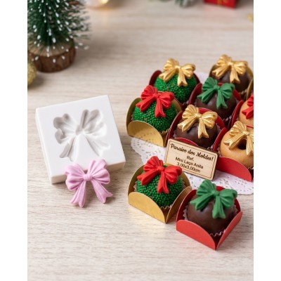 Molde de Silicone Laço Anitta Pequeno 2603 Confeitaria Biscuit