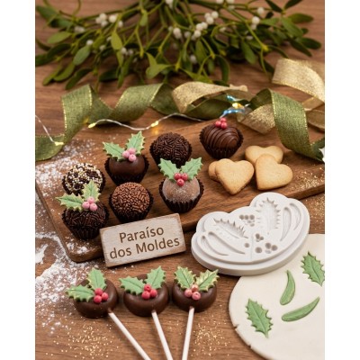 Molde de Silicone para Confeitaria e Biscuit Visco De Natal - 991