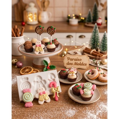 Molde de Silicone Bengala Gingerbre E Bengala - 1063